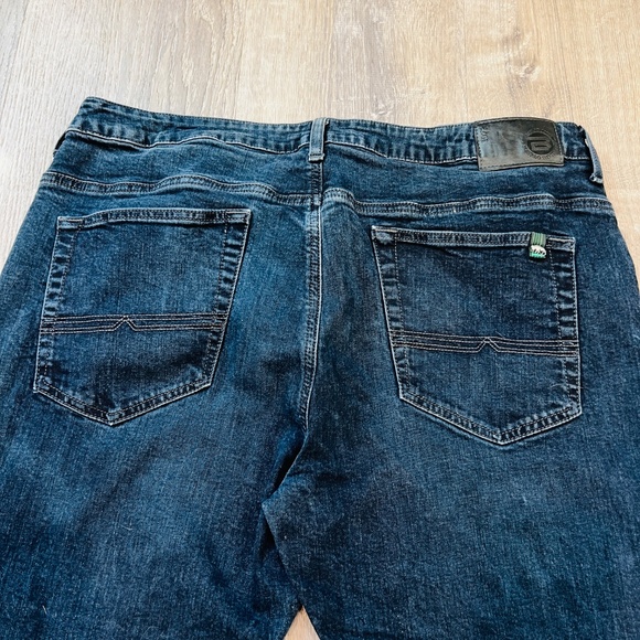 Men's Buffalo David Bitton Ash-X Slim Stretch Jeans Blue Dark Wash Size 40x32 - Picture 9 of 14